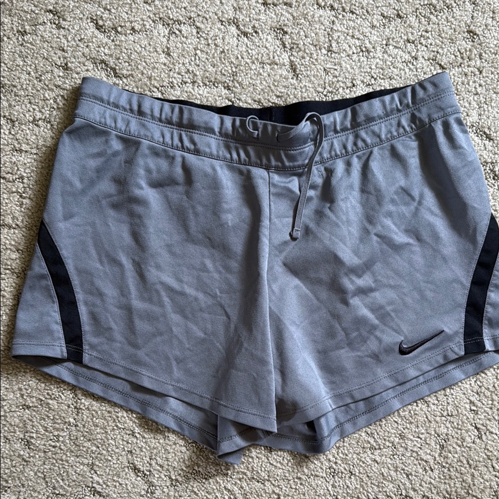 Nike Women's Athletic Shorts in Gray and Black